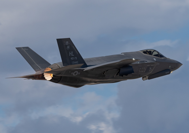 美国空军F-35A隐形战机的资料照。（美国空军）