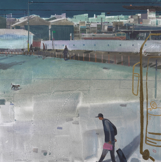 綦宗涵的水彩创作。(照片/玄奘大学提供)