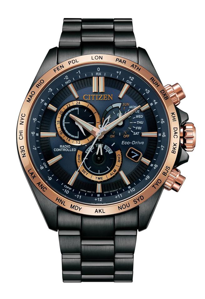 CITIZEN光動能萬年曆GENT’S時尚男表，3萬800元。 （CITIZEN提供）