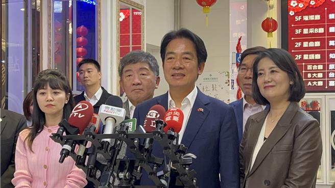 游錫堃辭不分區，賴清德透露這件事。（曾薏蘋攝）