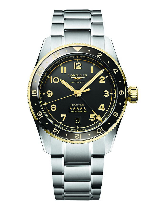 浪琴表Spirit Zulu Time先行者腕表，14万5900元。（Longines提供）