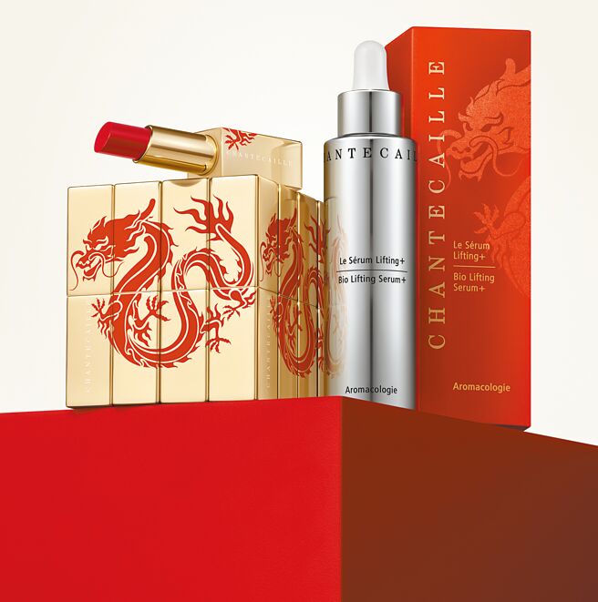 微风广场CHANTECAILLE香缇卡龙年限定花妍香颂唇膏1850元、钻石级精华液升级版加大1万4750元。（微风提供）