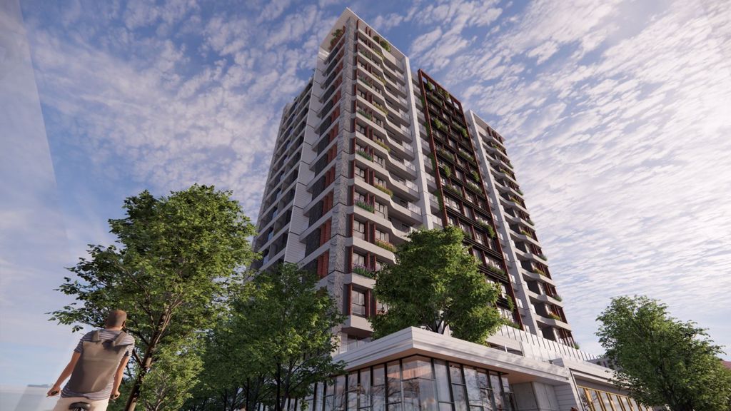 「海光段公辦都更案」更新後將興建地上15層地下3層的建築物。(示意圖/漢皇提供)