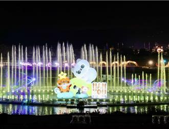 南投燈會試燈搶先看  「爽爽貓」融入水舞秀卡哇伊