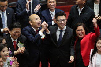 韓國瑜當選立院龍頭   網路正面聲量暴漲