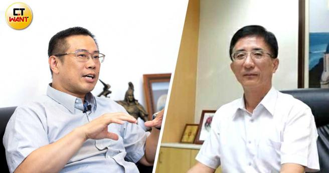 刑事局副局长陈炯旭（右）、刑事局侦二大队大队长李泱辑（左）2008年参与侦破汐止母女3人命案。（图／报系资料照）