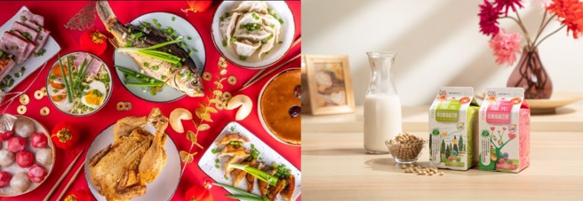 年节期间饭前来一瓶统一阳光高纤豆浆，帮助减轻年后身体负担。（达志影像/中时新闻摄）