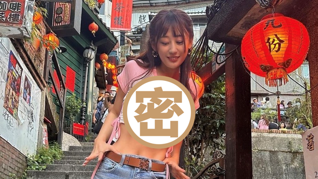 日本写真女星macca来台逛夜市。(图／macca03x IG)