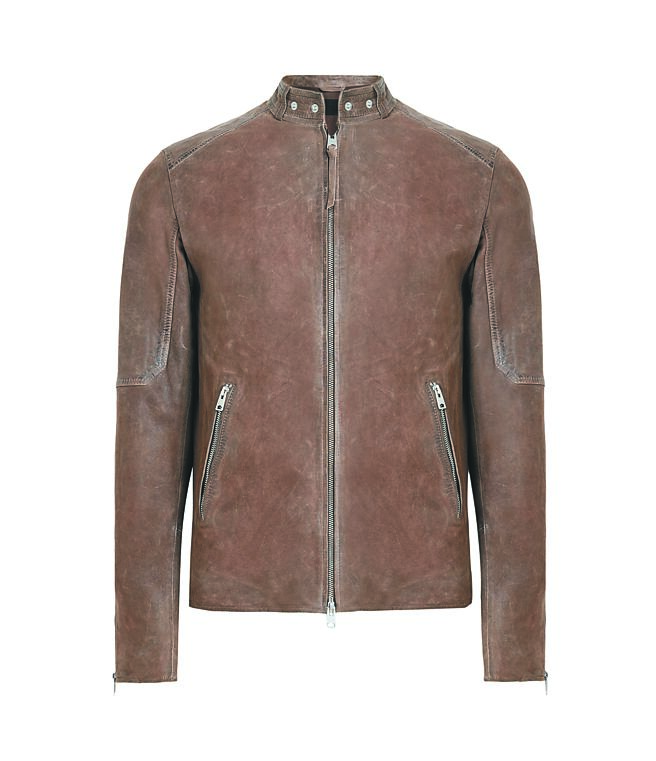 ALLSAINTS CORA皮衣，2万1900元。（ALLSAINTS提供）