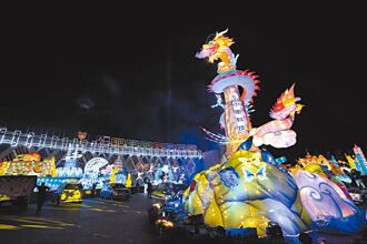 南投燈會開鑼 水舞、煙火助陣