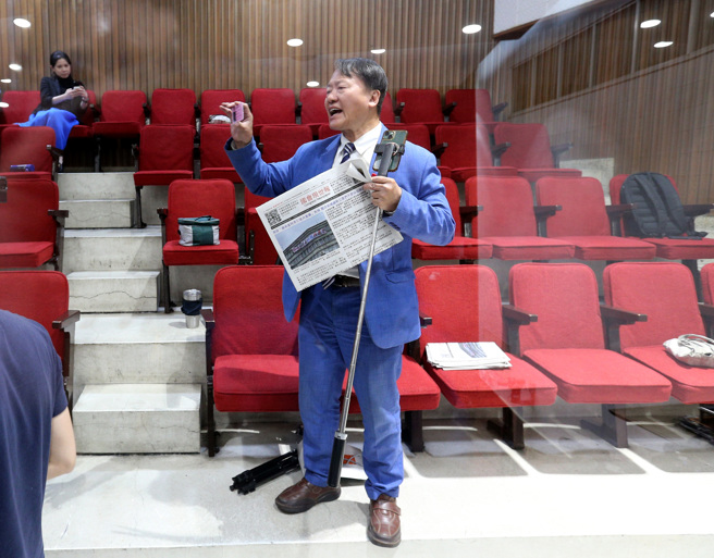 陈长宏的闹场引发外界热议。（中时资料照，黄世麒摄）