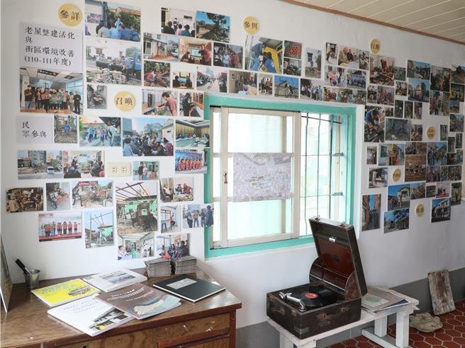「布袋小上海歷史与文学地景缝合计画」今4日在民眾免费提供改造的千月会馆举办发表会，展现2年多来的文史调查与空间活化成果。（吕妍庭摄）