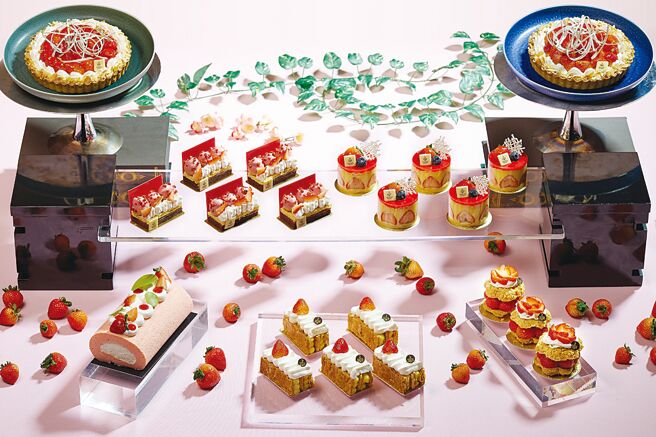 JR東日本大飯店台北飯店點心房即日起至3月底，精心呈獻草莓季系列限定美食。圖／JR東日本大飯店台北提供