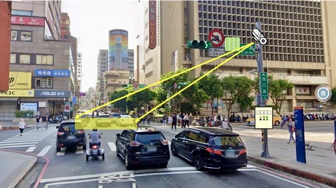 基隆市警局租赁了3组设备设置科技执法，将自26日起，在全市的7个重要路口，轮调进行取缔。（基隆市警局提供／张志康基隆传真）