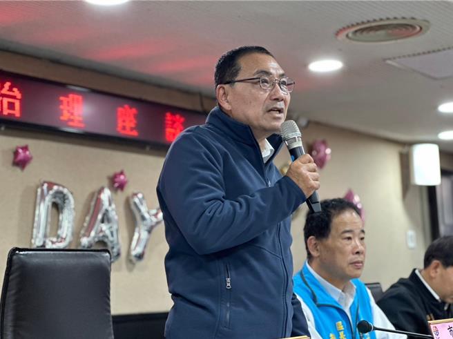 新北市長侯友宜今日下午前往五股行動治理，強調交通建設的重要性。（新北市民政局提供／呂健豪新北傳真）