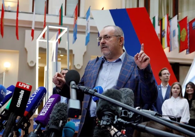 试图挑战普丁的俄罗斯独立参选人纳杰日丁。(图/路透社)