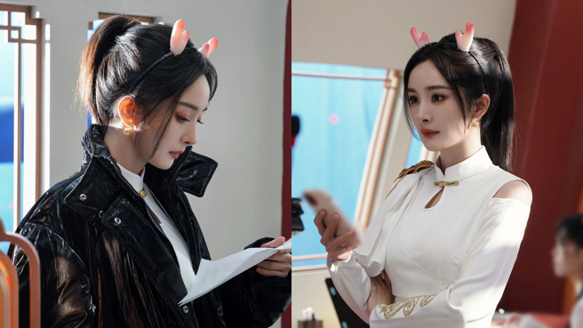 杨幂化身超萌小龙神。（图／翻摄自杨幂工作室微博）