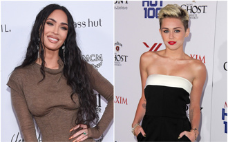 梅根福克斯镂空短洋装  上下浑圆曲线现形