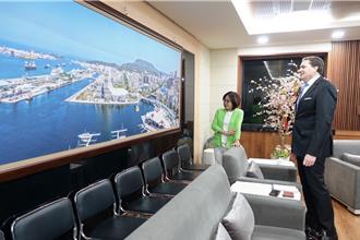 AIT高雄分处长年前访议会 高市议长：下次相约大啖台菜