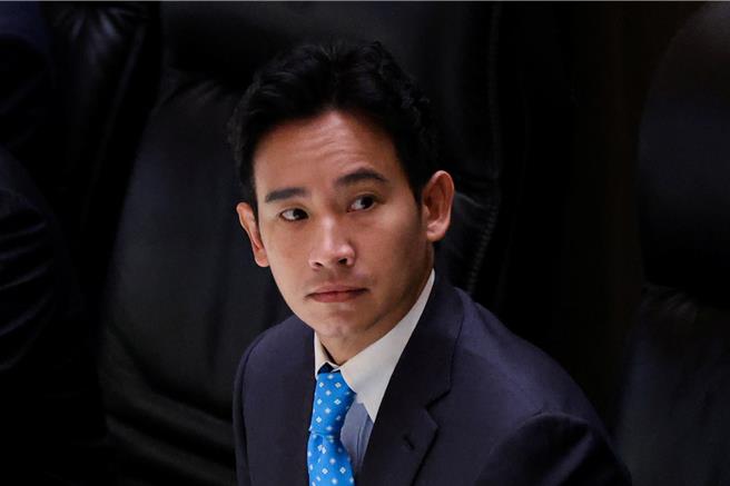 泰国国会最大党前进党实质领袖皮塔（Pita Limjaroenrat）。（路透社）