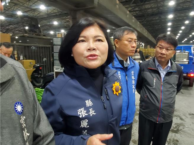 针对瘦肉精猪肉引恐慌，张丽善6日表示，希望不会有洗产地的问题。（周丽兰摄）