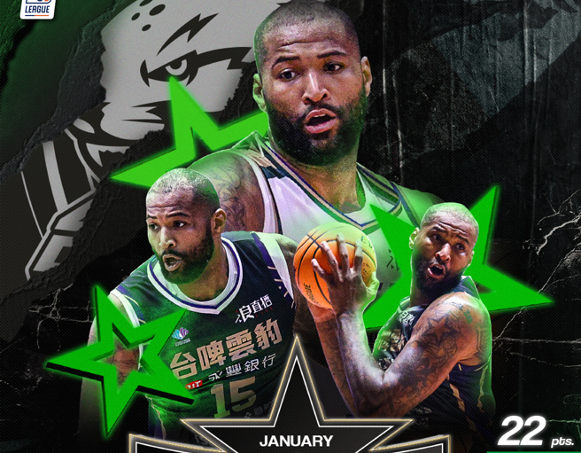 T1联盟2023-24赛季1月份最佳外援卡森斯。（T1联盟提供）