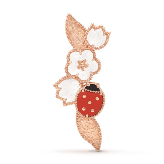 梵克雅宝Lucky Spring胸针，约25万2000元。（Van Cleef & Arpels提供)