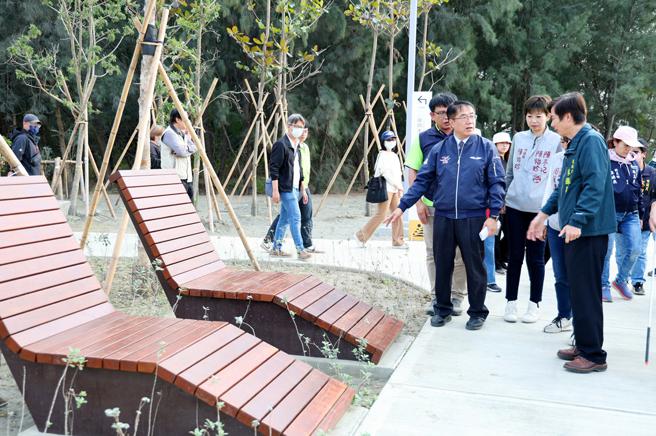 市长黄伟哲视察海洋新乐园 (图片来源：台南市政府提供)