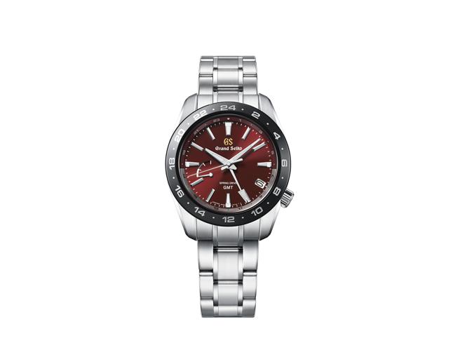 Grand Seiko欢庆9R机芯20周年推出Heritage Collection 9R机芯20周年纪念表，暗红色面盘款19万5000元。（Grand Seiko提供)