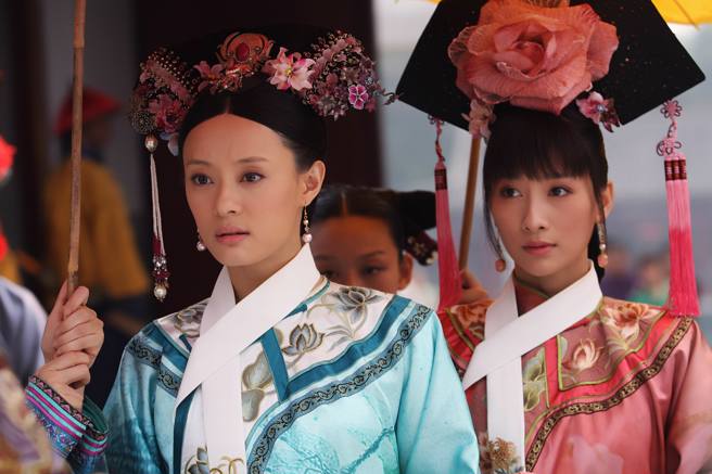 陶昕然（右）過去在《後宮甄嬛傳》飾演反派安陵容。（圖／中時資料照）