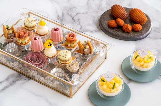 微风南山MiraWan下午茶套餐花卉宝盒，双人推荐价1880元。（微风提供）