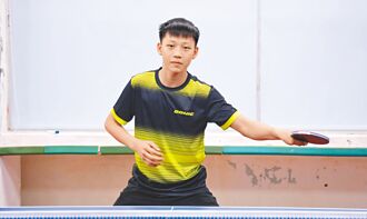 廖堉棋球風犀利 入選U15桌球國手