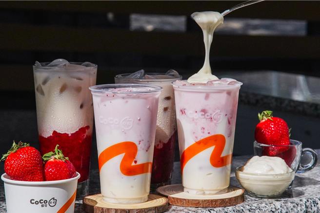 CoCo都可「草莓蒸大福」新品。（CoCo都可提供）