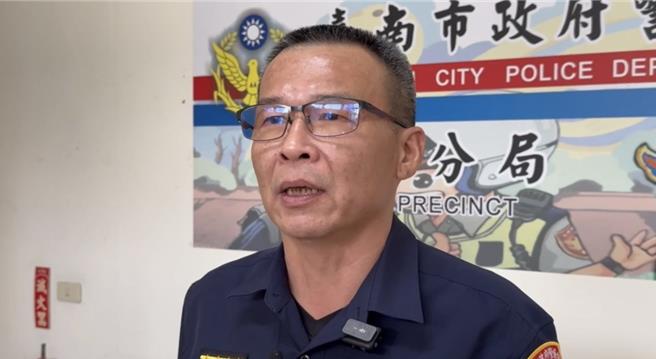 南市警二分局副分局长李忠宪表示，针对民眾指控，二分局已保存相关驻地影像，并主动展开调查，若检举情事属实将依法究责严办。（警方提供／曹婷婷台南传真）