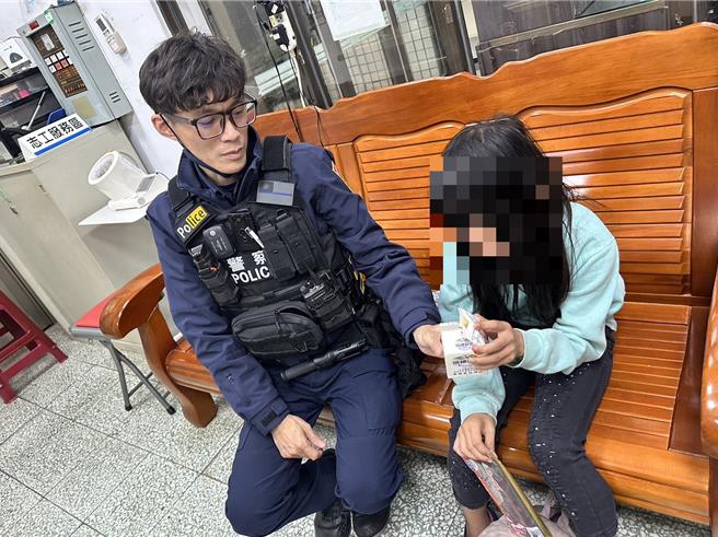 台中市沙鹿区女童一家9口生活困苦。（警方提供）