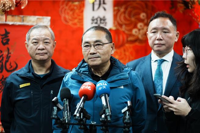 侯友宜表示新北市對食安一定嚴格把關。（王揚傑攝）