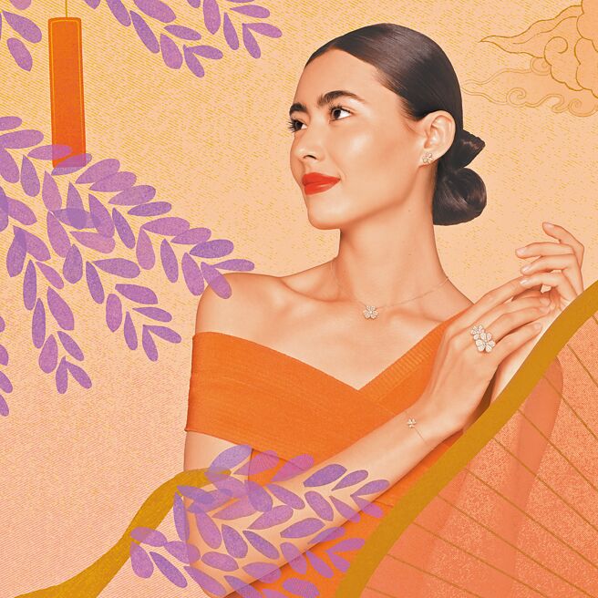 梵克雅宝在情人节推荐花朵风的Frivole系列珠宝。（Van Cleef & Arpels提供）