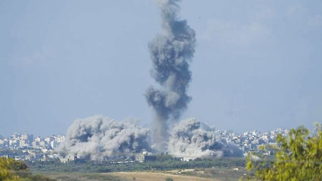 以色列空襲加薩走廊。圖／美聯社