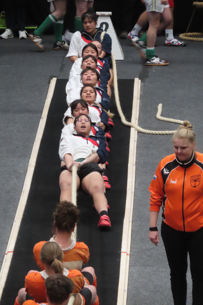 中華女子拔河隊勇闖2024世界室內拔河錦標賽女子540公斤再闖決賽，可惜未能完成3連霸。（中華民國拔河協會提供）