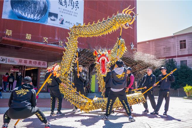「祥龙巡庄」今天在卓兰峩崙庙、大湖酒庄热闹展开。（苗栗市公所提供／李京升苗栗传真）