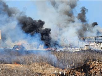 初五澎湖大火 竟是婦人燒塑膠廢棄物失控造成