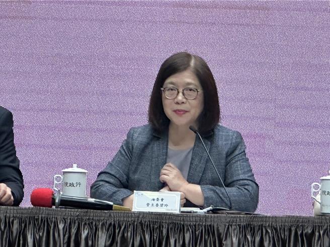 海委會主委管碧玲。（黃婉婷攝）