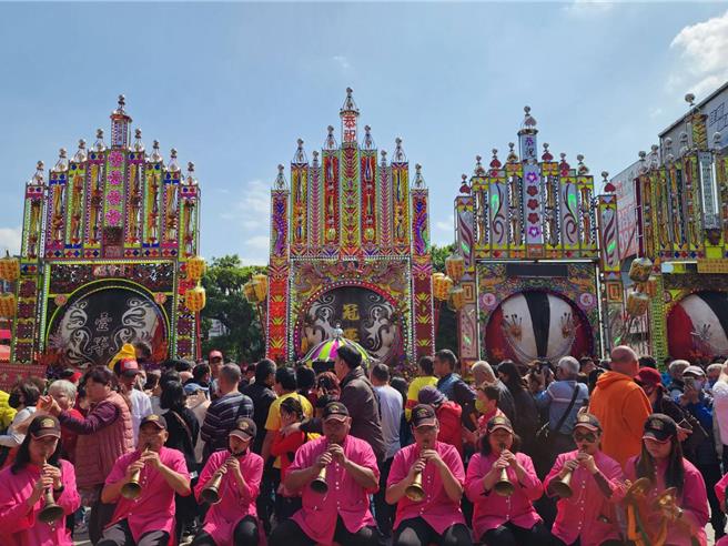 新北市三峡清水祖公圣诞是为国际台湾盛事之一，每年农历正月初六在长福巖清水祖师庙举办。（民眾提供／刘玮晴新北传真）