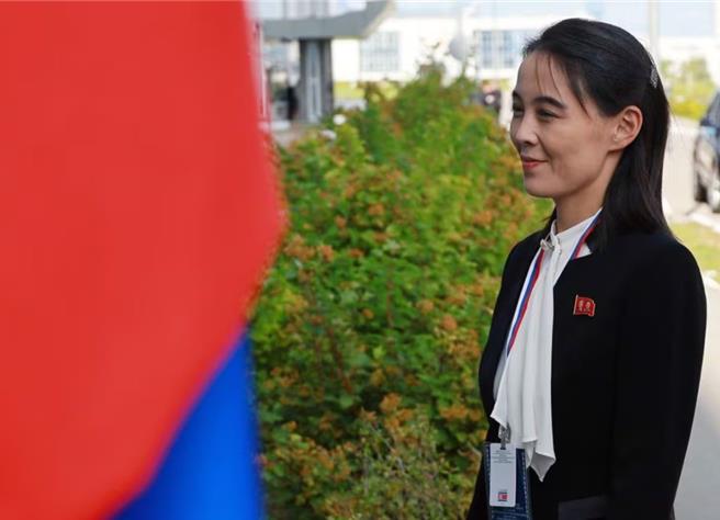 北韓最高領導人金正恩胞妹、勞動黨副部長金與正。（圖／路透社）