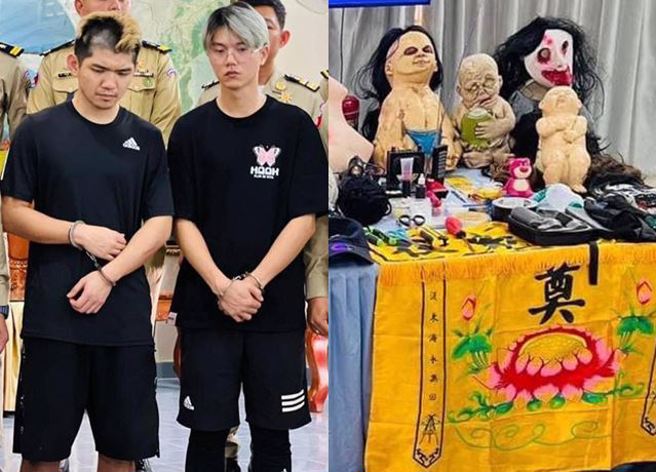 网红「晚安小鸡」夜闯柬埔寨「凯博园区」因疑似自导自演，如今遭人直疑背后的团队是共犯。（图／柬埔寨警方提供）