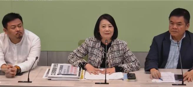 民進黨立院黨團表示，相信我們的邦交國，會有正確判斷。（摘自民進黨立院黨團直播）