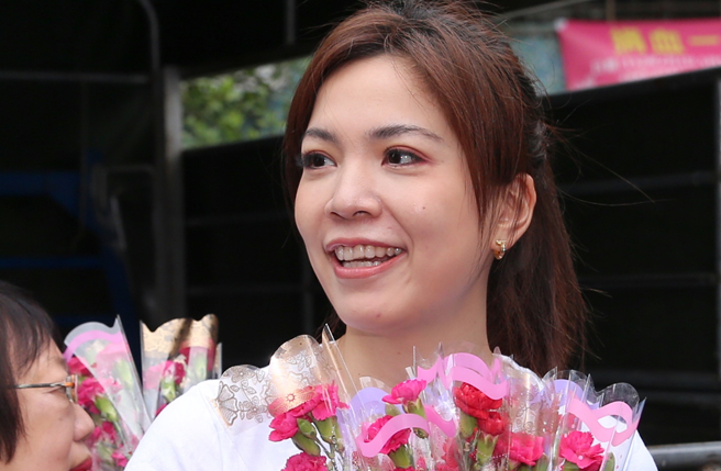 锺沛君去年底宣布闪婚怀孕。（图／中时资料照片）