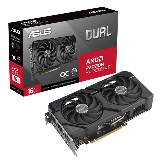 ASUS Dual Radeon RX 7600 XT，建议售价1万900元​​。（华硕提供／古明弘台北传真）
