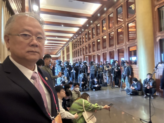 澳門台商協會簡廷在會長參與海基會「2024大陸台商春節活動」。(照片/簡廷在提供)