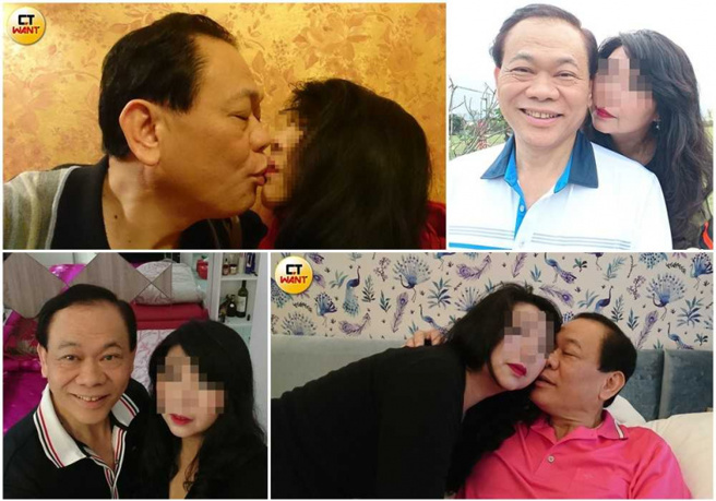 基隆市消防局长向永财遭爆婚外情，匿名爆料者提供多张向永财与一名女子的亲密照片。（图／读者提供）